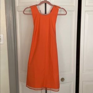 Victoria Beckham Coral Shift Dress